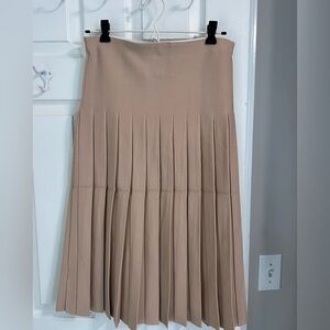 NWT | Aleeza Paris Elegant Pleated Wonder A-Line Skirt 27" Length, Size M